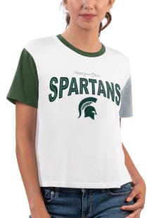 Michigan State Spartans Womens White Sprint Short Sleeve T-Shirt