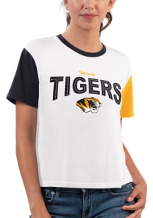 Missouri Tigers Womens White Sprint Short Sleeve T-Shirt