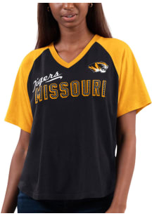 Missouri Tigers Womens Black Free Throw Short Sleeve T-Shirt