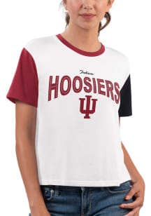 Indiana Hoosiers Womens White Sprint Short Sleeve T-Shirt