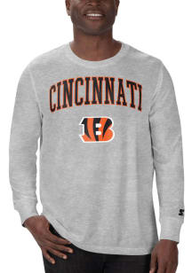 Starter Cincinnati Bengals Grey Arch Name Long Sleeve T Shirt