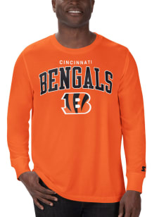 Starter Cincinnati Bengals Orange Arch Name Mascot Long Sleeve T Shirt