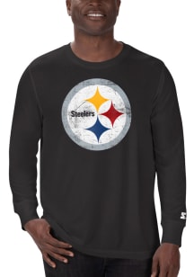 Starter Pittsburgh Steelers Black Primary Long Sleeve T Shirt
