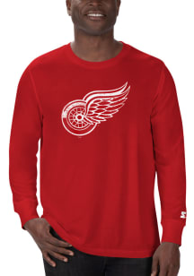 Starter Detroit Red Wings Red Primary Long Sleeve T Shirt