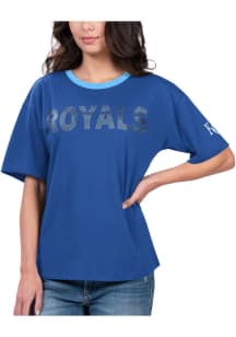 Kansas City Royals Womens Blue MVP Short Sleeve T-Shirt