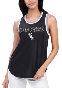 Chicago White Sox Womens Black Strategy Tank Top