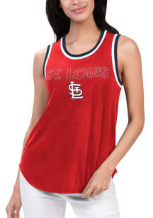 St Louis Cardinals Womens Red Strategy Tank Top