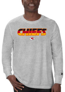 Starter Kansas City Chiefs Grey International Series Half Time Long Sleeve T Shirt