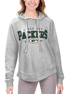 Green Bay Packers Womens Grey Jordan Hooded Sweatshirt
