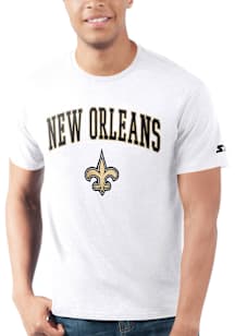 Starter New Orleans Saints White Arch Name Short Sleeve T Shirt