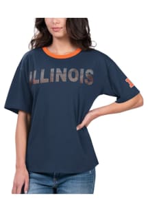 Illinois Fighting Illini MVP Short Sleeve T-Shirt - Navy Blue