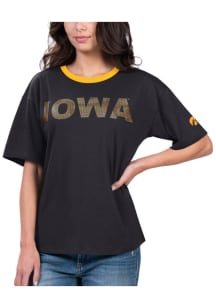 Iowa Hawkeyes Womens Black MVP Short Sleeve T-Shirt