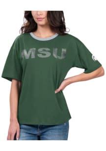 Michigan State Spartans Womens Green MVP Short Sleeve T-Shirt