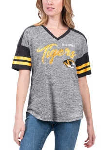 Missouri Tigers Womens Black Referee Short Sleeve T-Shirt