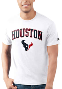 Starter Houston Texans White Arch Name Short Sleeve T Shirt