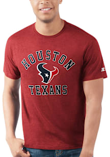 Starter Houston Texans Red Heart And Soul Short Sleeve T Shirt