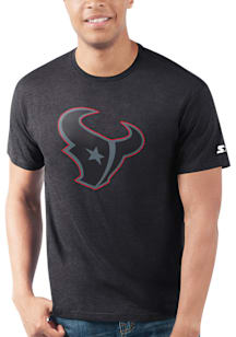 Starter Houston Texans Black Pop Outline Short Sleeve T Shirt