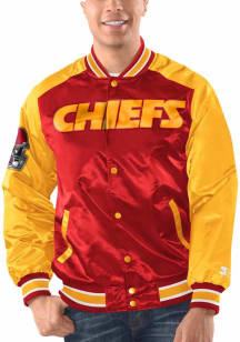 Starter Kansas City Chiefs Mens Red The Renegade Medium Weight Jacket