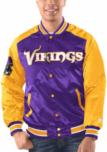 Starter Minnesota Vikings Mens Purple The Renegade Medium Weight Jacket