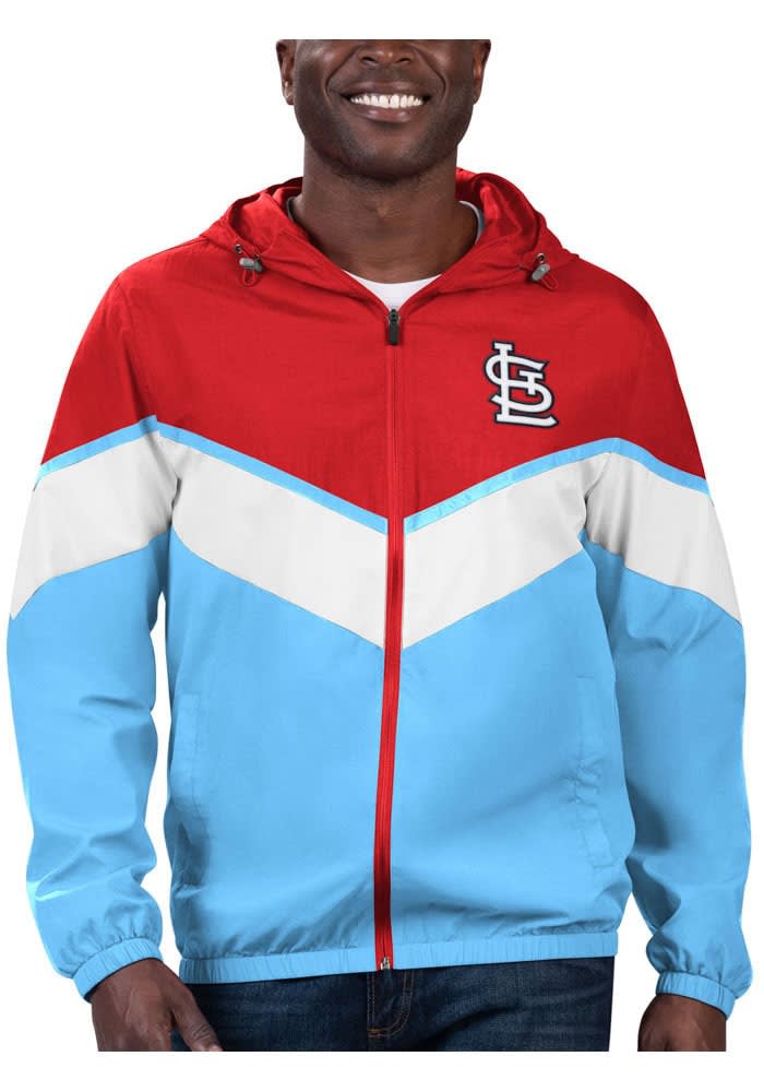 St Louis Cardinals Mens Layup LIGHT BLUE Light Weight Jacket - 9436489