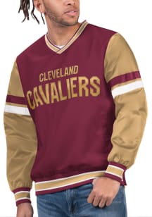 Starter Cleveland Cavaliers Mens Maroon All Pro Pullover Jackets