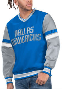 Starter Dallas Mavericks Mens Navy Blue All Pro Pullover Jackets