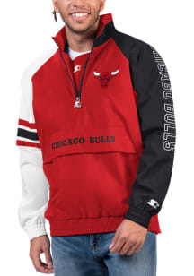 Starter Chicago Bulls Mens Red Elite Pullover Jackets