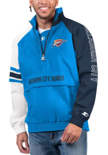 Starter Oklahoma City Thunder Mens Navy Blue Elite Pullover Jackets
