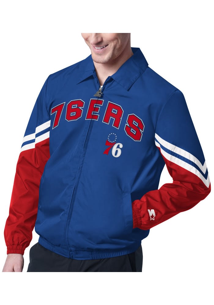 Starter 76ers Champ Light Weight Jacket - Blue