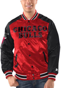 Starter Chicago Bulls Mens Red The Renegade Medium Weight Jacket