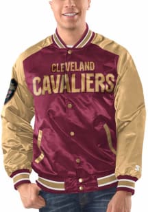 Starter Cleveland Cavaliers Mens Maroon The Renegade Medium Weight Jacket