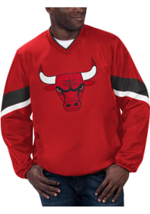 Starter Chicago Bulls Mens Red Yardline Pullover Jackets