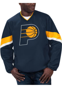 Starter Indiana Pacers Mens Navy Blue Yardline Pullover Jackets