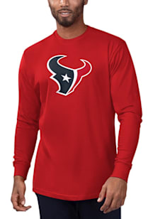 Starter Houston Texans Red Primary Logo Long Sleeve T Shirt