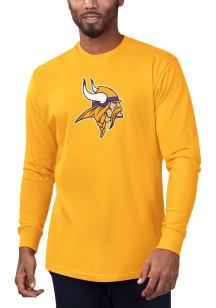 Starter Minnesota Vikings Gold Primary Logo Long Sleeve T Shirt