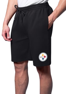 MSX Pittsburgh Steelers Mens Black Fact Pace Shorts