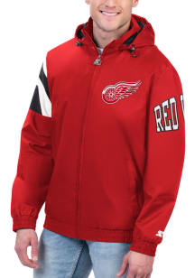 Starter Detroit Red Wings Mens Red Red Zone Light Weight Jacket