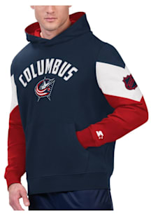 Starter Columbus Blue Jackets Mens Blue Kickoff Fashion Hood