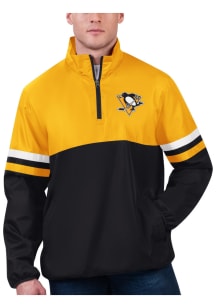 Pittsburgh Penguins Mens Black Earned Run Pullover Jackets