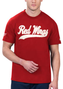 Starter Detroit Red Wings Red Catch Short Sleeve Fashion T Shirt