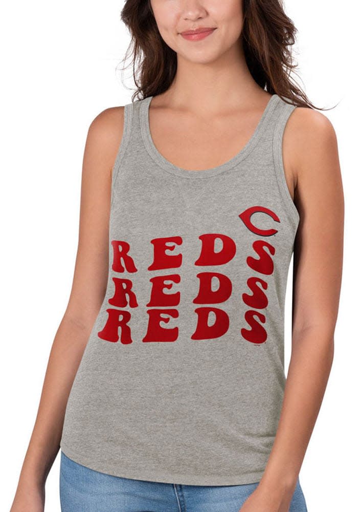 Cincinnati Reds Womens Playoff Tank Top