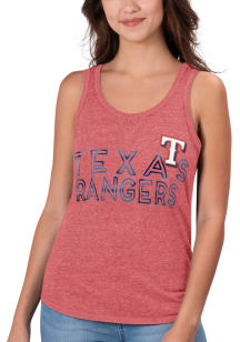 Texas Rangers Womens Red Playoff Tank Top