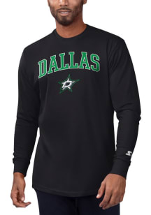 Starter Dallas Stars Black Arch Name Long Sleeve T Shirt