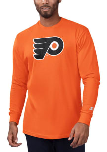 Starter Philadelphia Flyers Orange Primary Long Sleeve T Shirt
