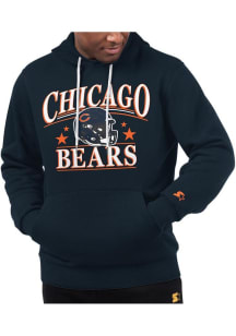 Starter Chicago Bears Mens Navy Blue Helmet Long Sleeve Hoodie