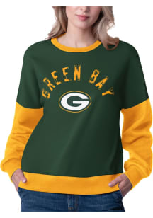 Green Bay Packers Womens Green Arena Crew Sweatshirt