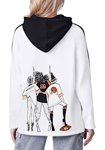 Cincinnati Bengals Womens Black Double Score Hooded Sweatshirt