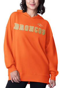 Denver Broncos Womens Orange New Turf Hooded Sweatshirt