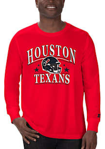 Starter Houston Texans Red Helmet Long Sleeve T Shirt