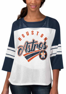 Houston Astros Womens First Team Fashion Baseball Jersey - Navy Blue